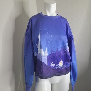 NEW Disney XS sweatshirt Her Universe Cinderella juniors princess castle $59